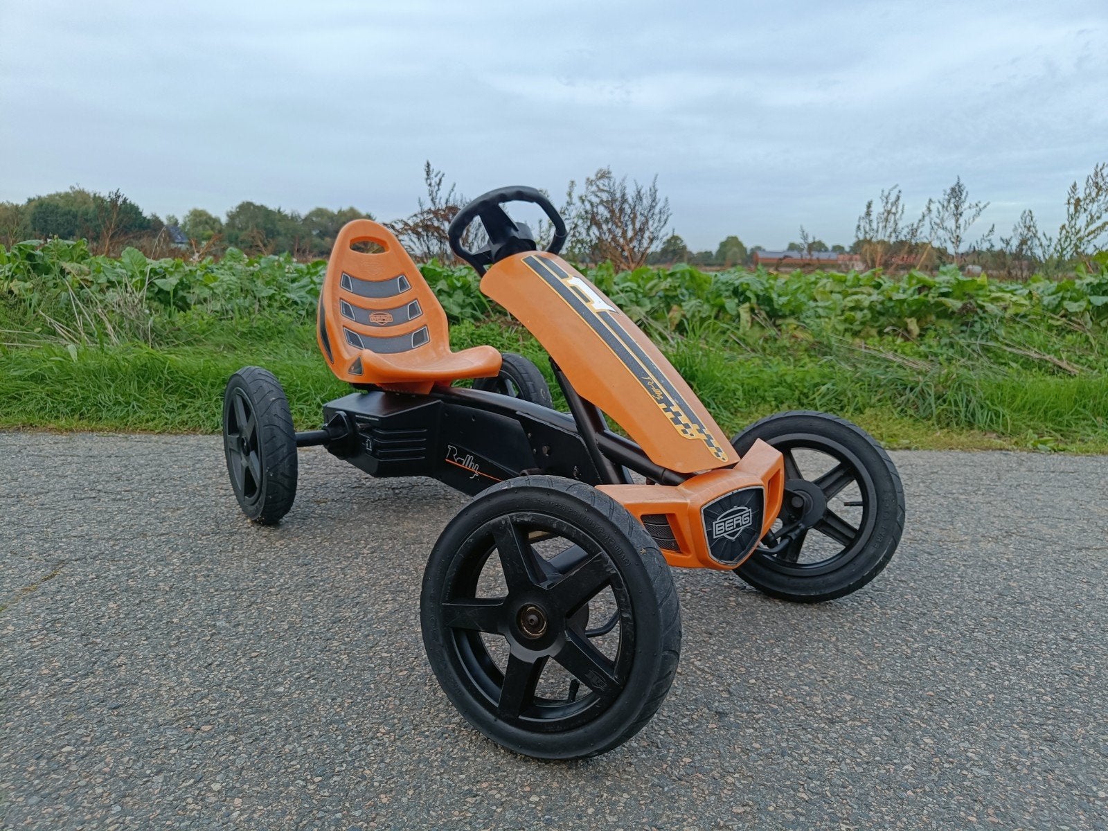 Berg Rally Orange gocart, Ophalen, Berg, Vrijloopautomaat