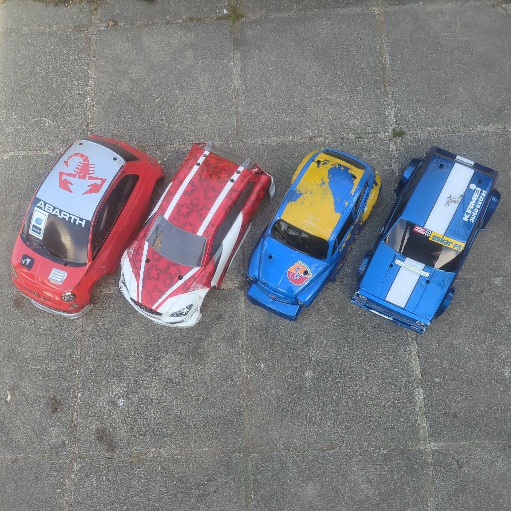 Tamiya M-Chassis kappen 225mm 4 voor €17,50 (M-03 M-05 M-07), Ophalen of Verzenden, Gebruikt, Schaal 1:10, Onderdeel