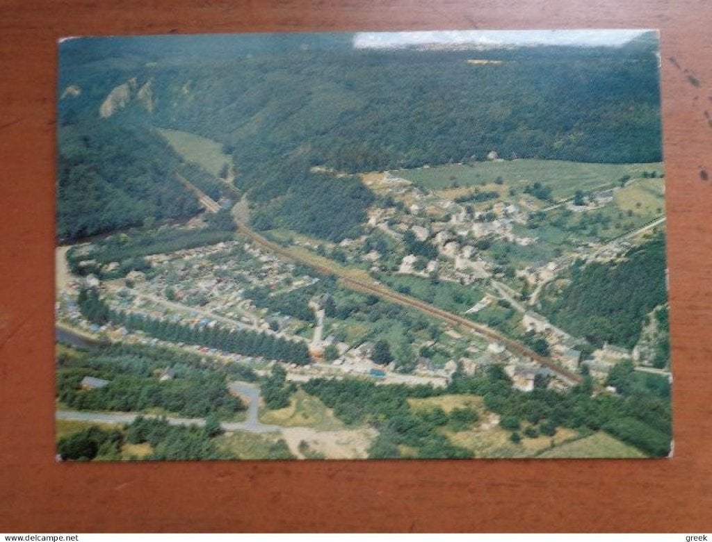 Postkaart Luchtzicht, Sy sur Ourthe, Envoi, Affranchie, Liège