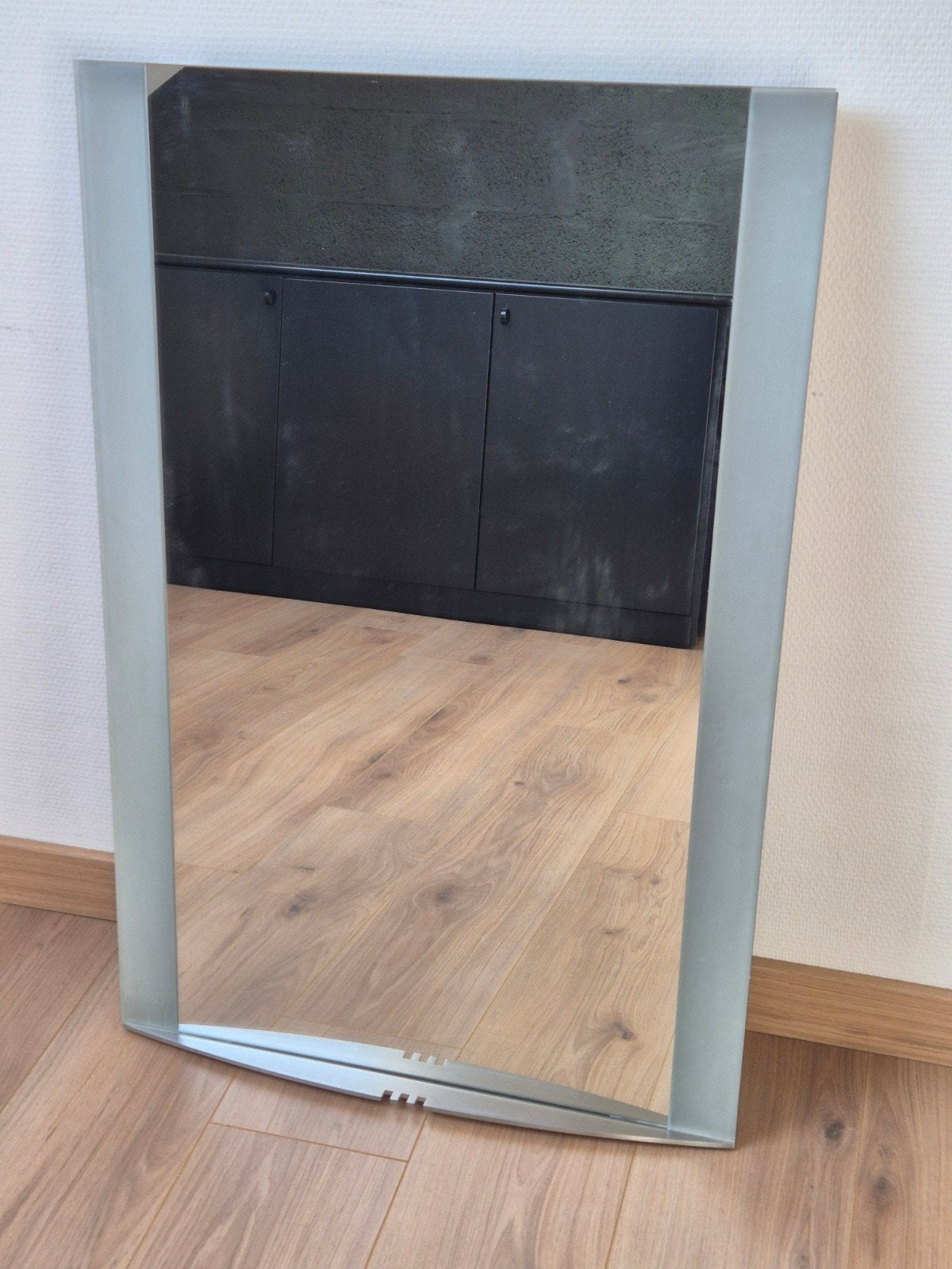 miroir lumineux avec détail inox, Moins de 100 cm, Enlèvement, Utilisé, 50 à 75 cm