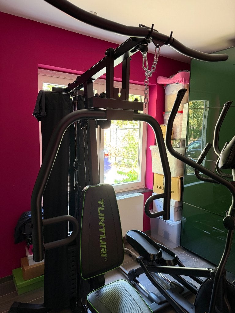Tunturi HG20 Krachtstation met gewichten - Compacte home gym, Sport en Fitness, Fitnessapparatuur, Ophalen, Zo goed als nieuw