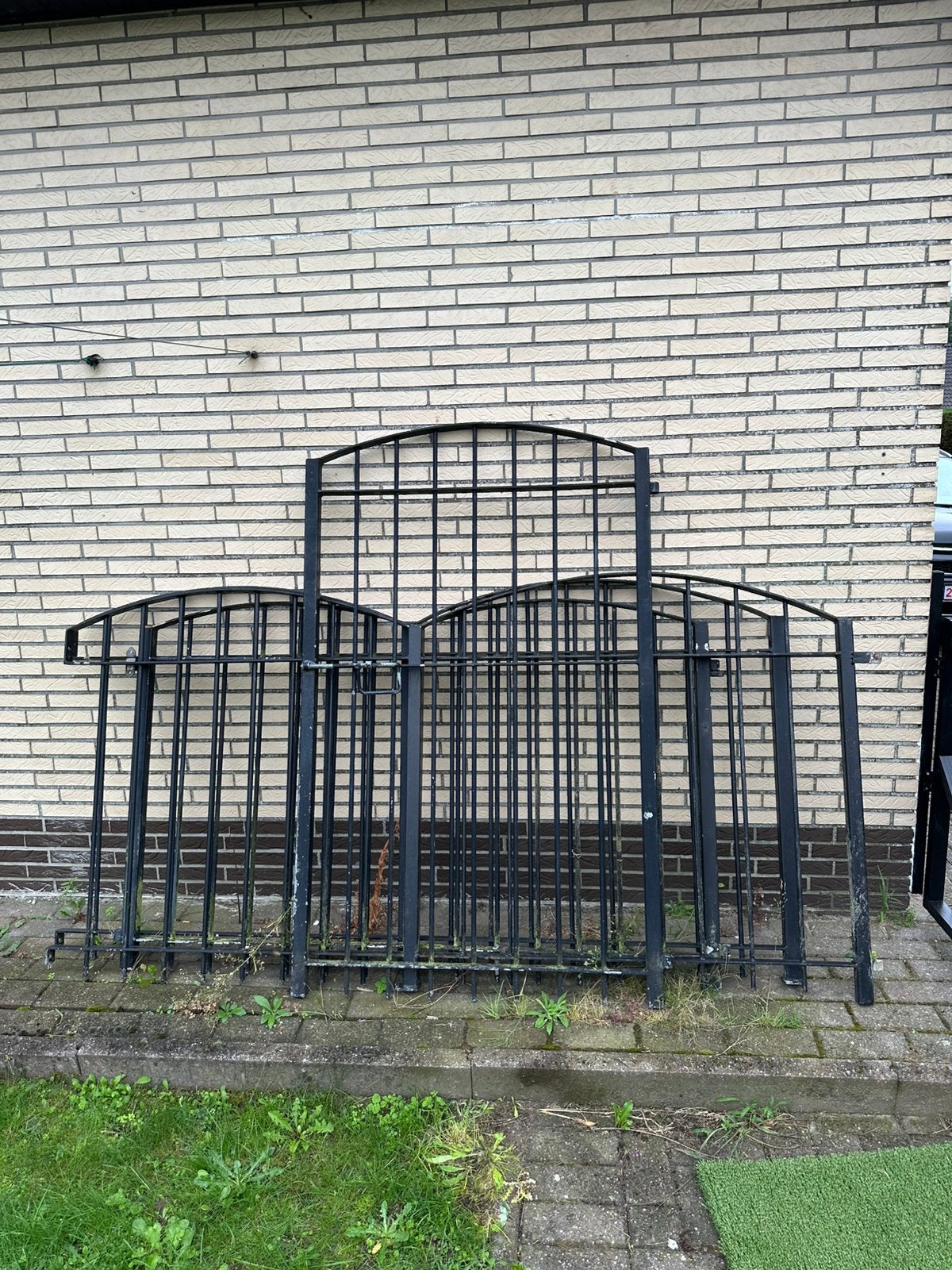 Smeedijzeren tuinpoort, Ophalen, Gebruikt, IJzer, Tuinhek