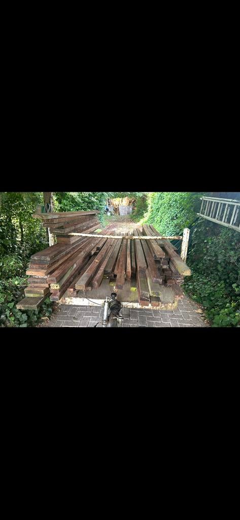 Hardhout zeer duurzaam, Tuin en Terras, Ophalen, Zo goed als nieuw, Hardhout