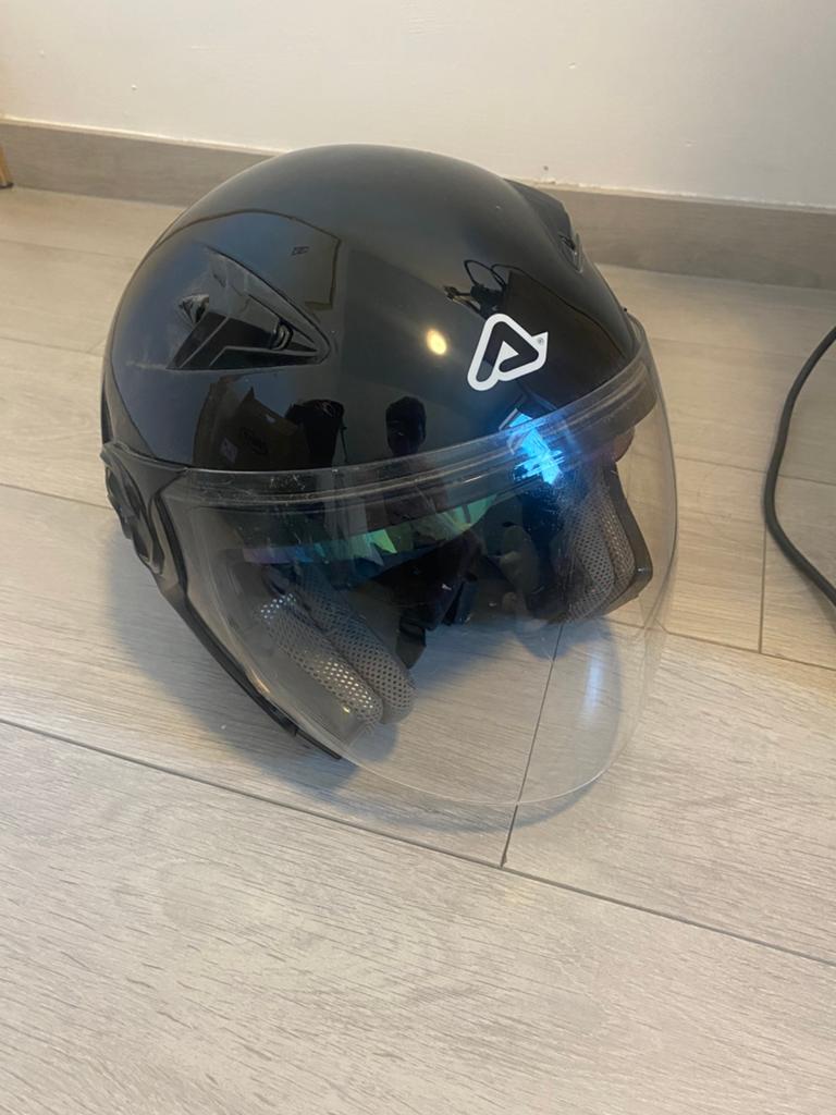 Brommerhelm Acerbis, Fietsen en Brommers, Brommerhelmen, Ophalen, Gebruikt, Large
