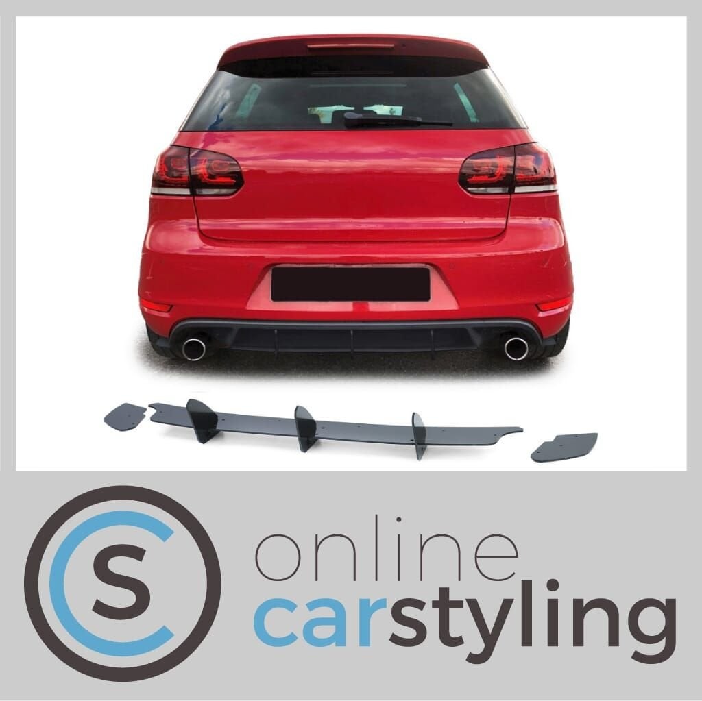 Achterbumper Diffuser VW Golf VI GTI, Neuf, Arrière, Volkswagen, -