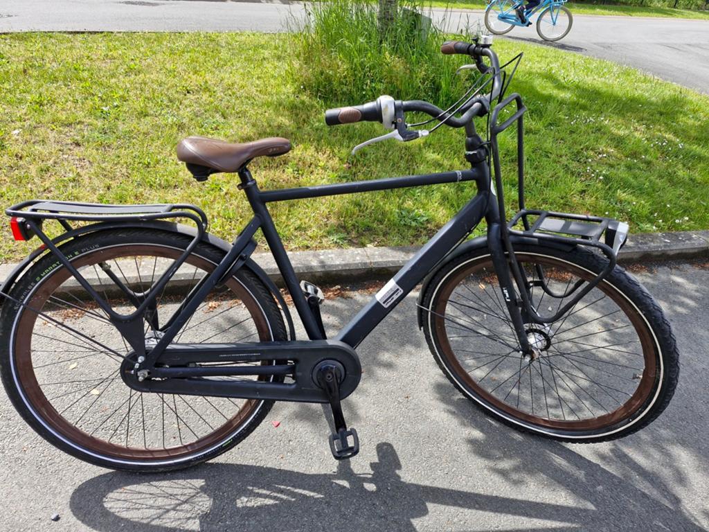 Heren stadsfiets cortina, Ophalen