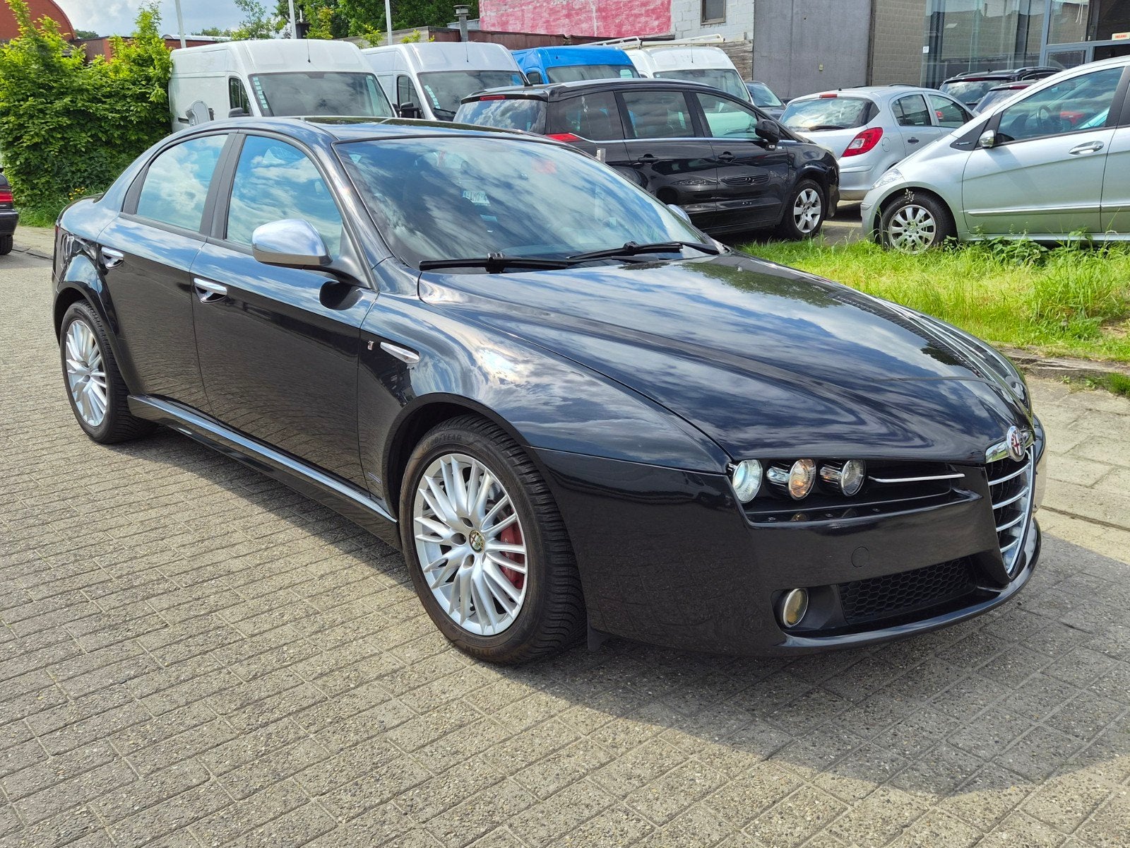 Alfa Romeo 159 diezel 1.9, Auto's, Alfa Romeo, Zwart, Leder, Bedrijf, 5 deurs