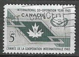 Canada 1965 - Yvert 361 - 20 ans des Nations Unies (ST), Envoi, Affranchi