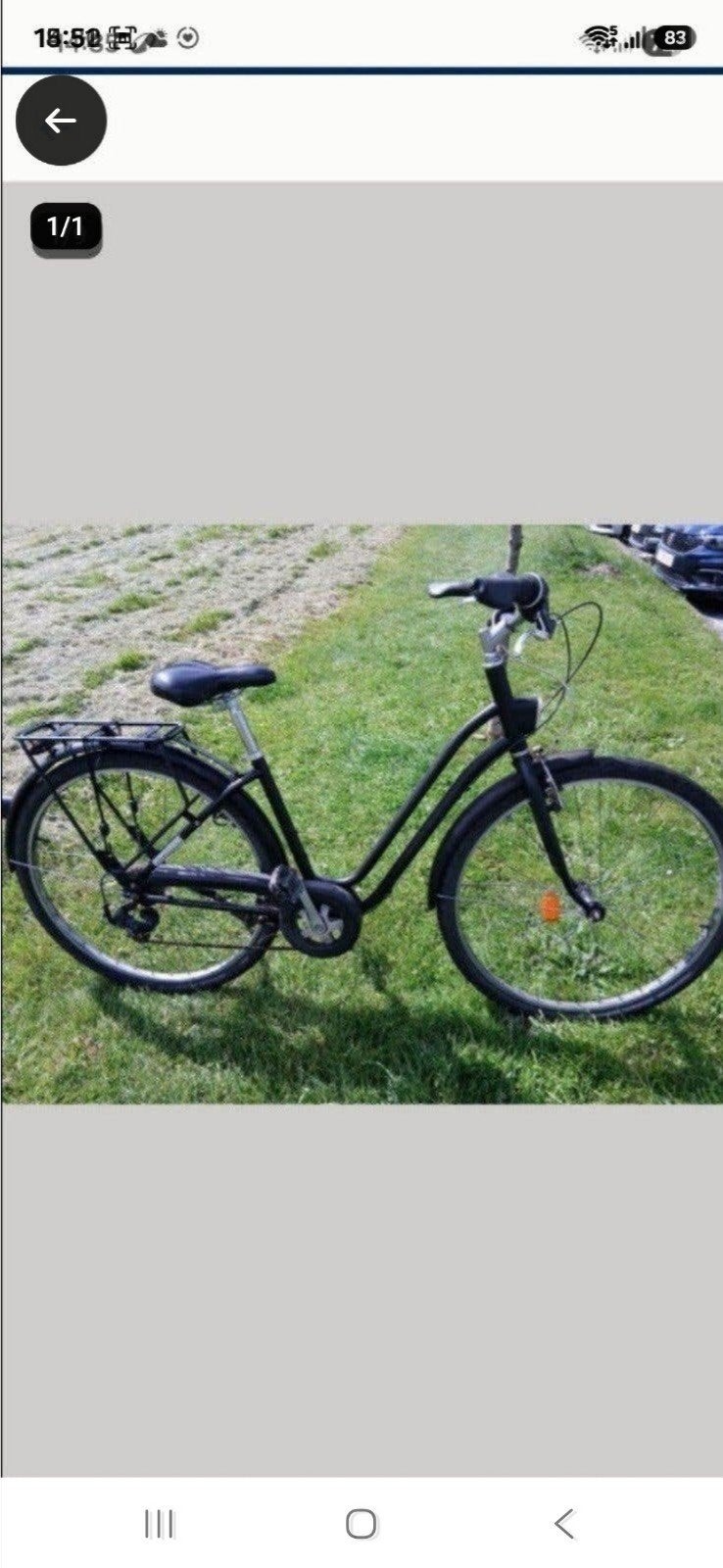 STEVIGE ZWARTE FIETS 6 VERSNELLINGEN SOLIDE PRIJS 80 EUR, 50 tot 53 cm, Ophalen, Gebruikt, Versnellingen
