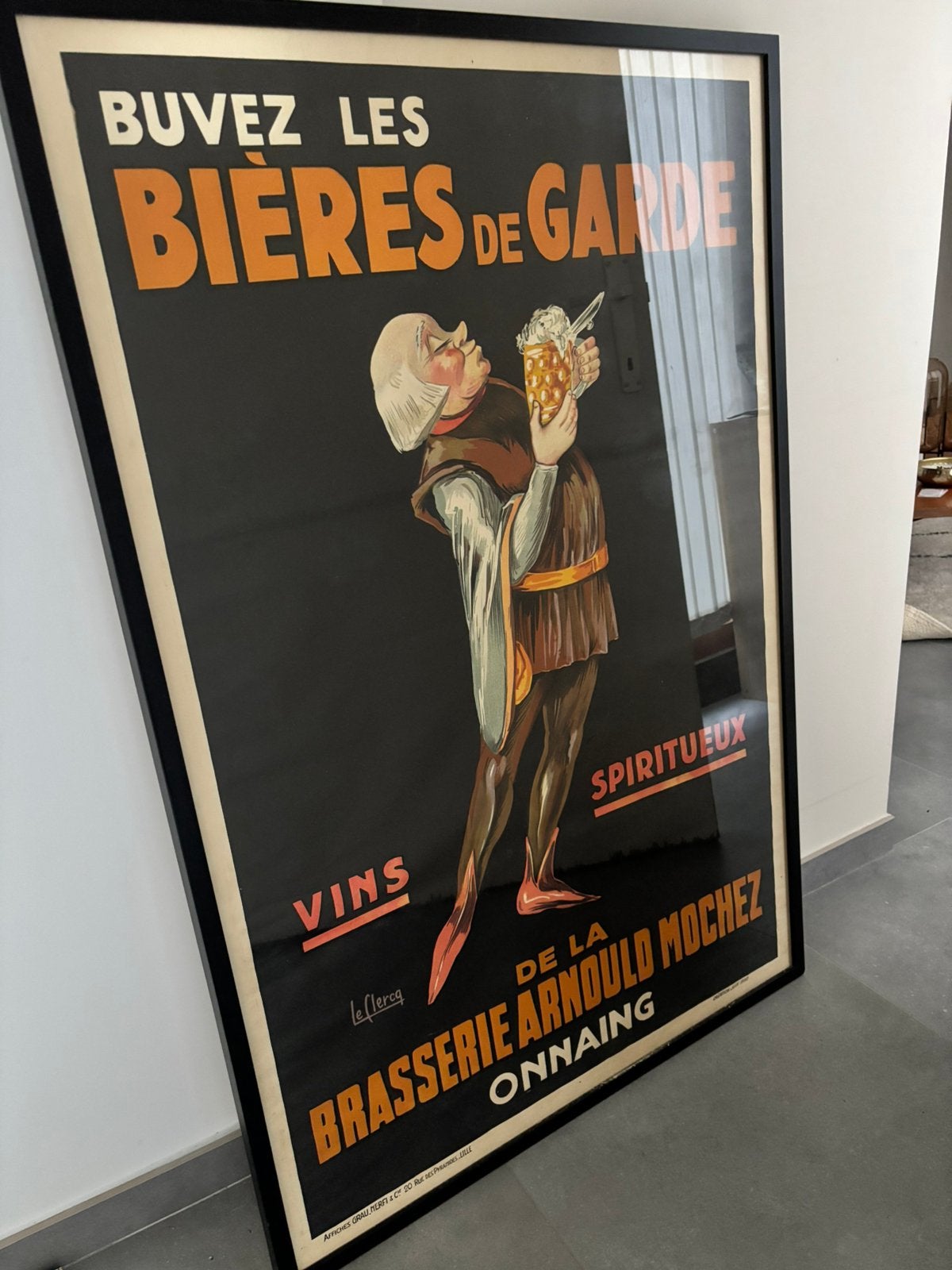 Affiche publicitaire ancienne, Enlèvement, Comme neuf