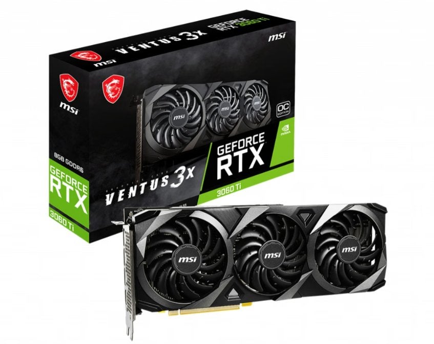 MSI GeForce RTX 3060 Ti Ventus 3X 8G, Computers en Software, Ophalen of Verzenden, Gebruikt, Nvidia