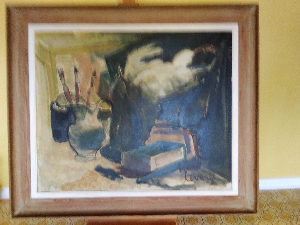 Schilderij, Antiek en Kunst, Ophalen, Doek, Expressionistisch, Stilleven