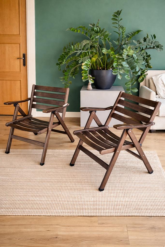 Foppapedretti 2 houten design stoelen + 1 gratis, Huis en Inrichting, Ophalen, Gebruikt, Hout, Drie