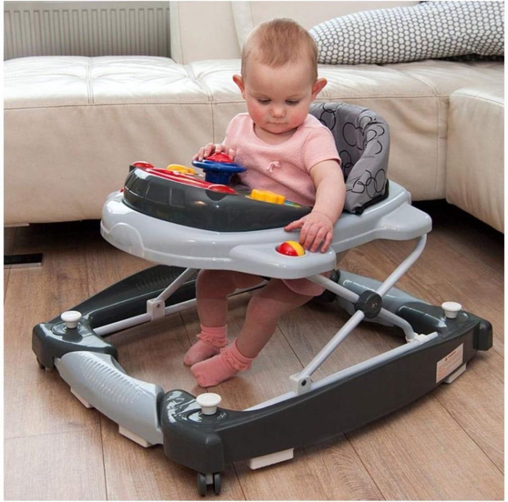 Loopwagen - Loopstoel - Baby Jumper Speelgoed - Zwart, Kinderen en Baby's, Ophalen of Verzenden, Zo goed als nieuw, Overige typen