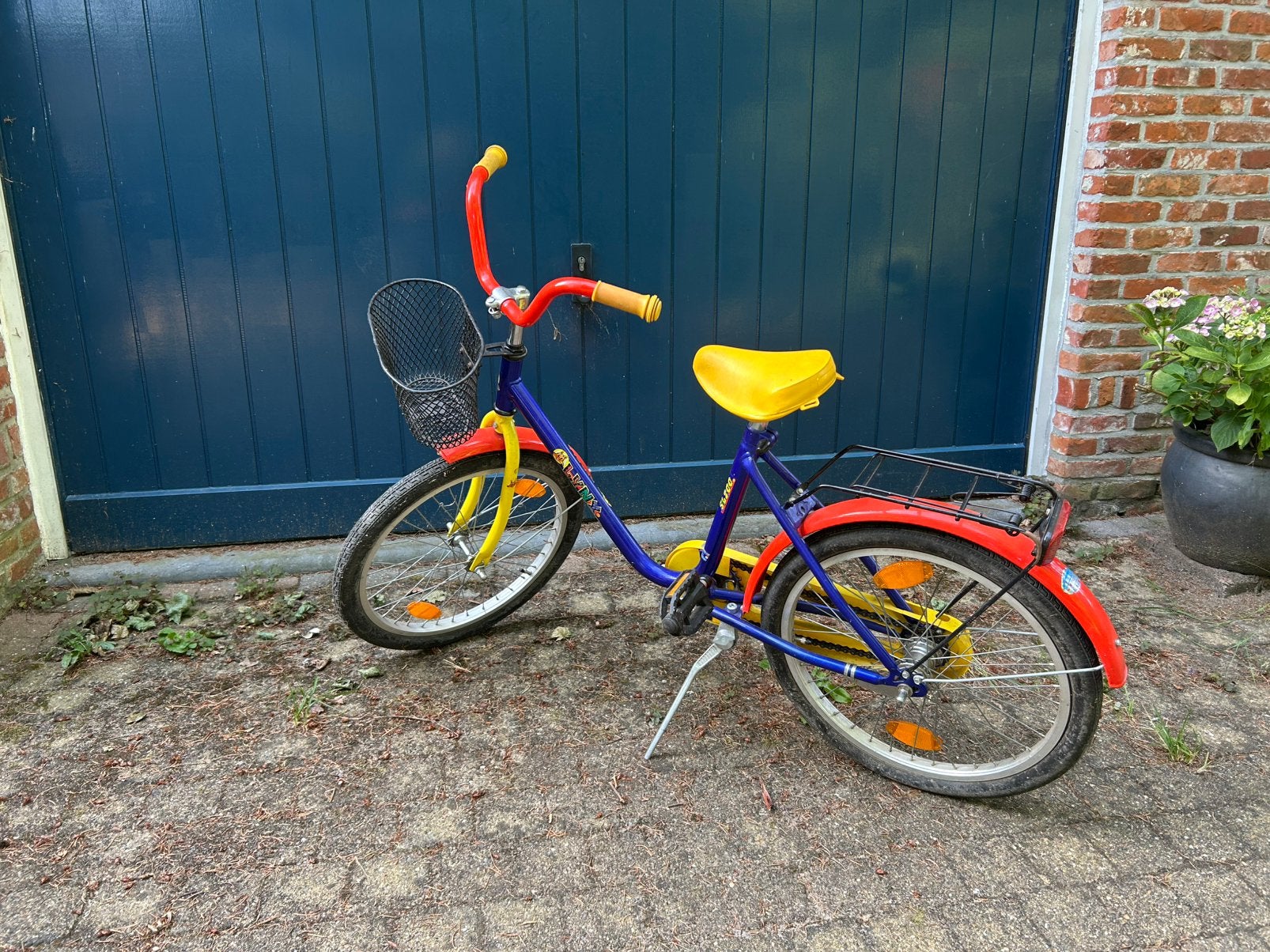 Leuke kindfiets, Fietsen en Brommers, Fietsen | Kinderfietsjes, Ophalen, Gebruikt, Schijfrem, Minder dan 16 inch