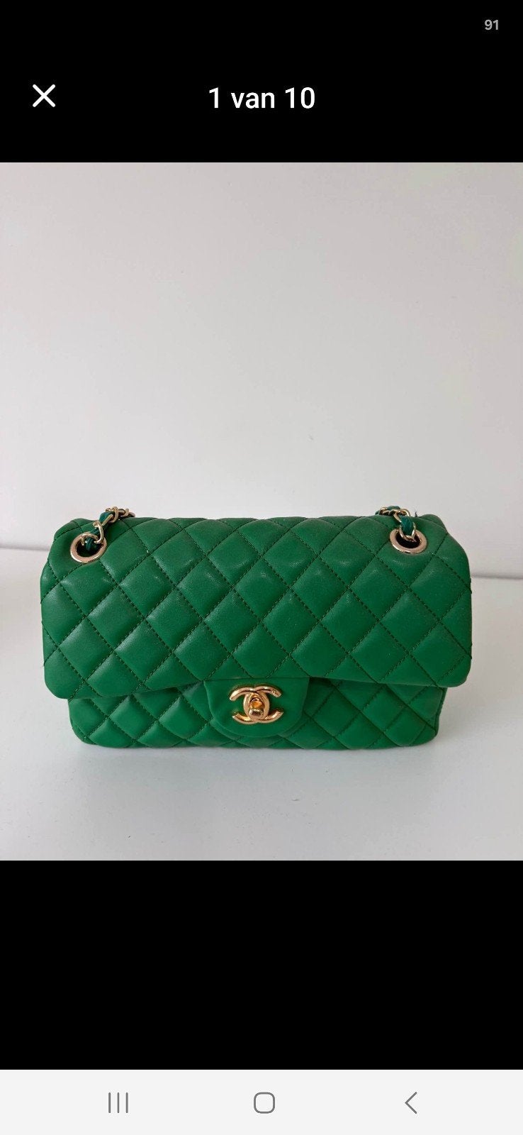 super mooie lederen tas, Ophalen of Verzenden, Zo goed als nieuw, Groen, Schoudertasje