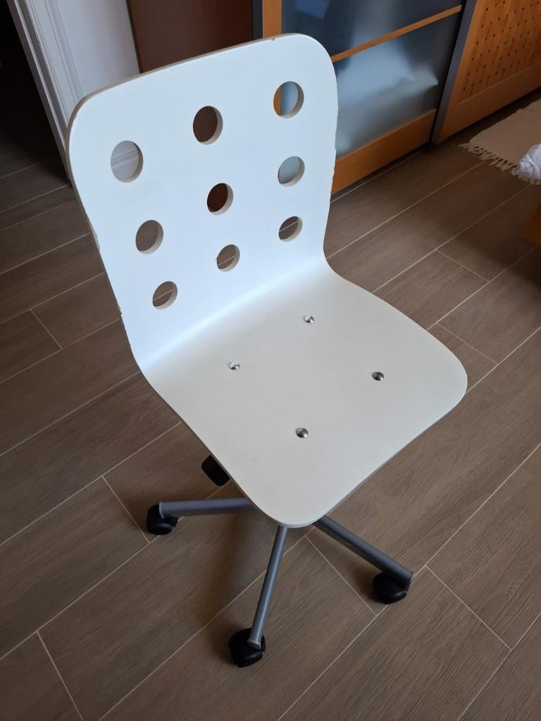 Bureaustoel Ikea, Huis en Inrichting, Ophalen, Gebruikt, Wit, Bureaustoel