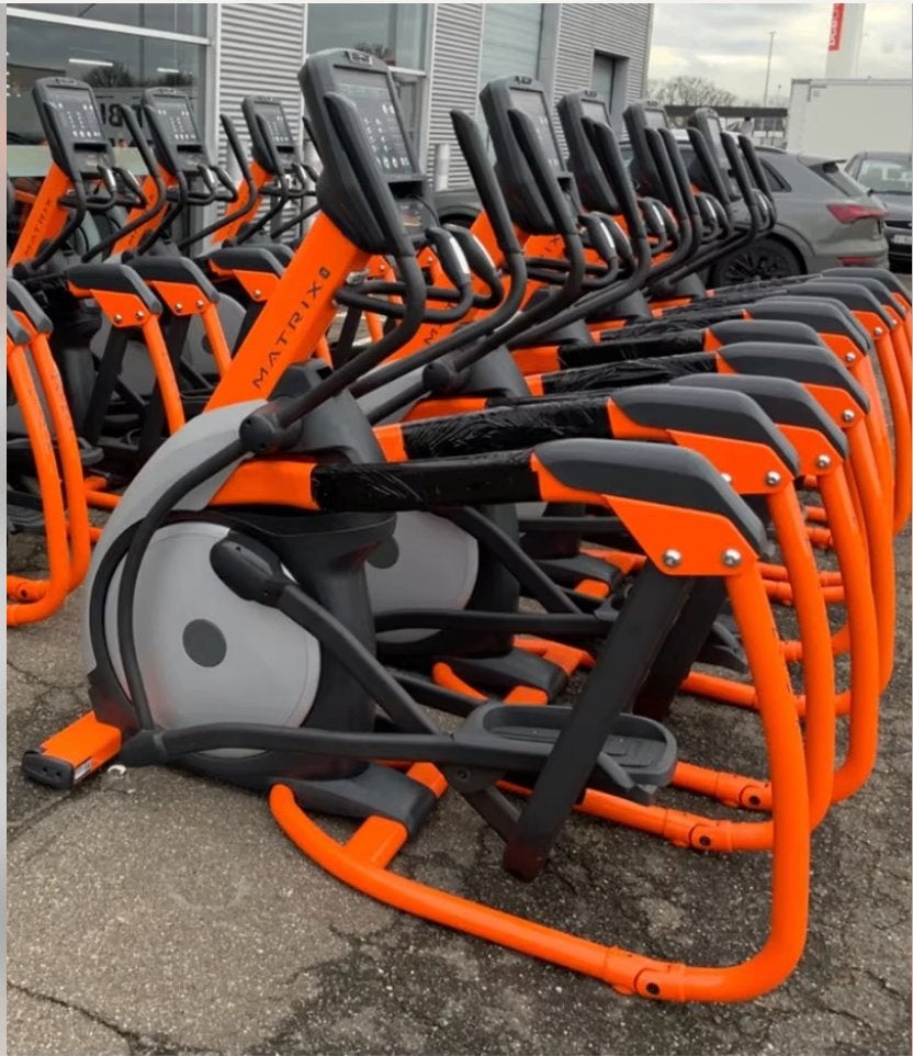 velo elliptique - Crosstrainer Matrix E5X, Enlèvement, Utilisé, Métal, Vélo elliptique