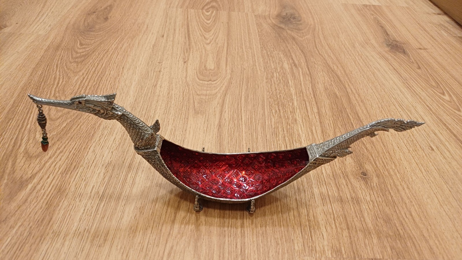 Loyfar Artisan Pewter Decoratieve Schaal – Thaise Koninklijk, Antiquités & Art, Enlèvement ou Envoi