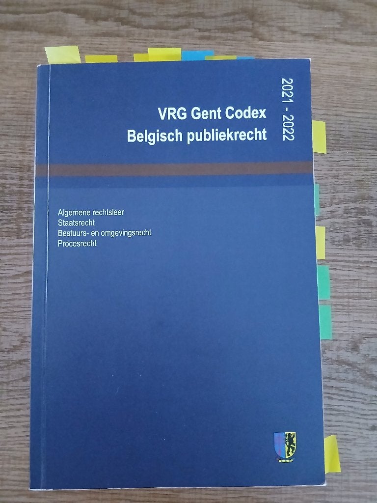 VRG Gent Codex Belgisch Publiekrecht, Enlèvement, Comme neuf