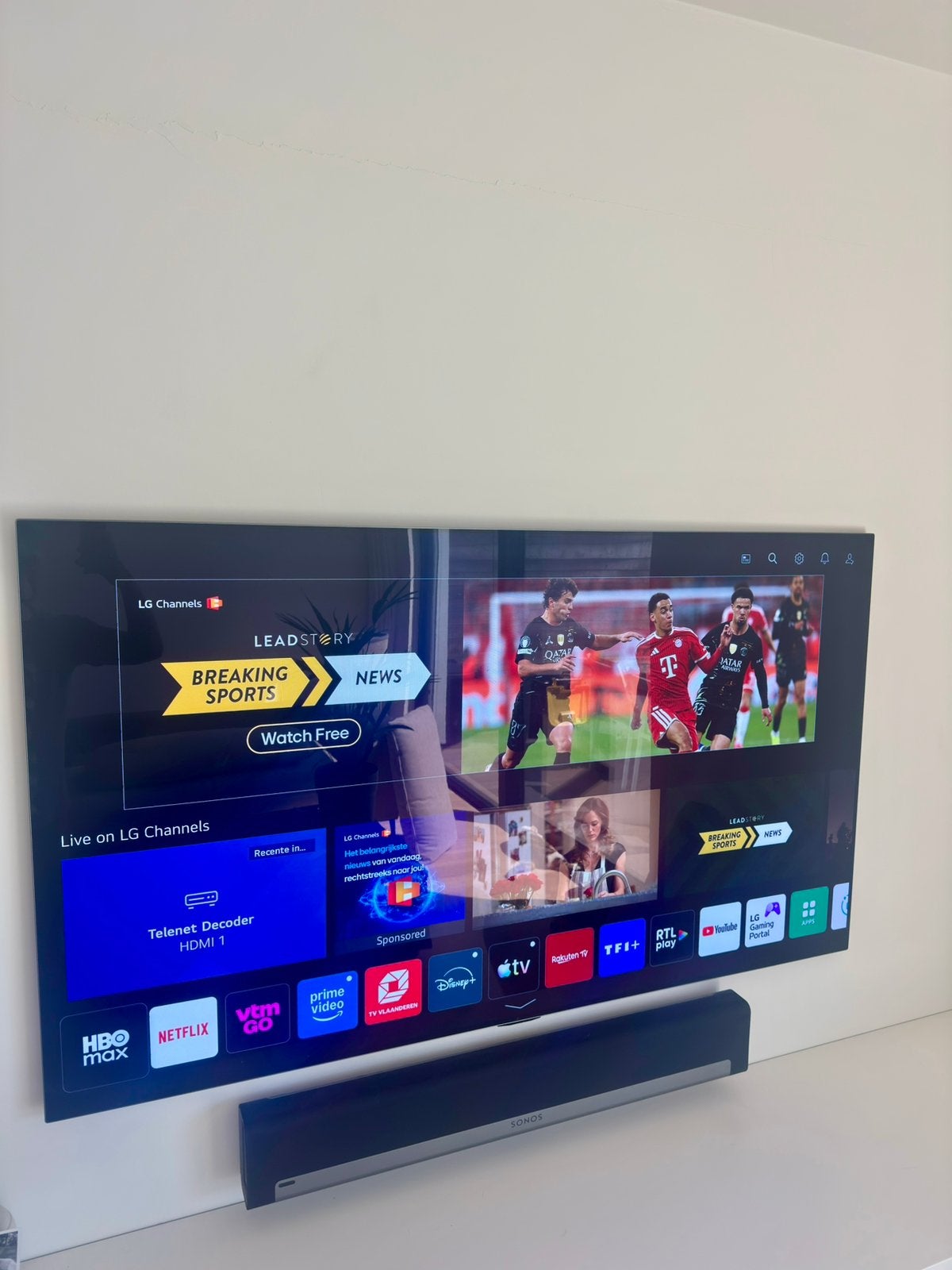 LG G1 65 inch 4K Smart OLED TV, OLED, Comme neuf, Enlèvement, LG