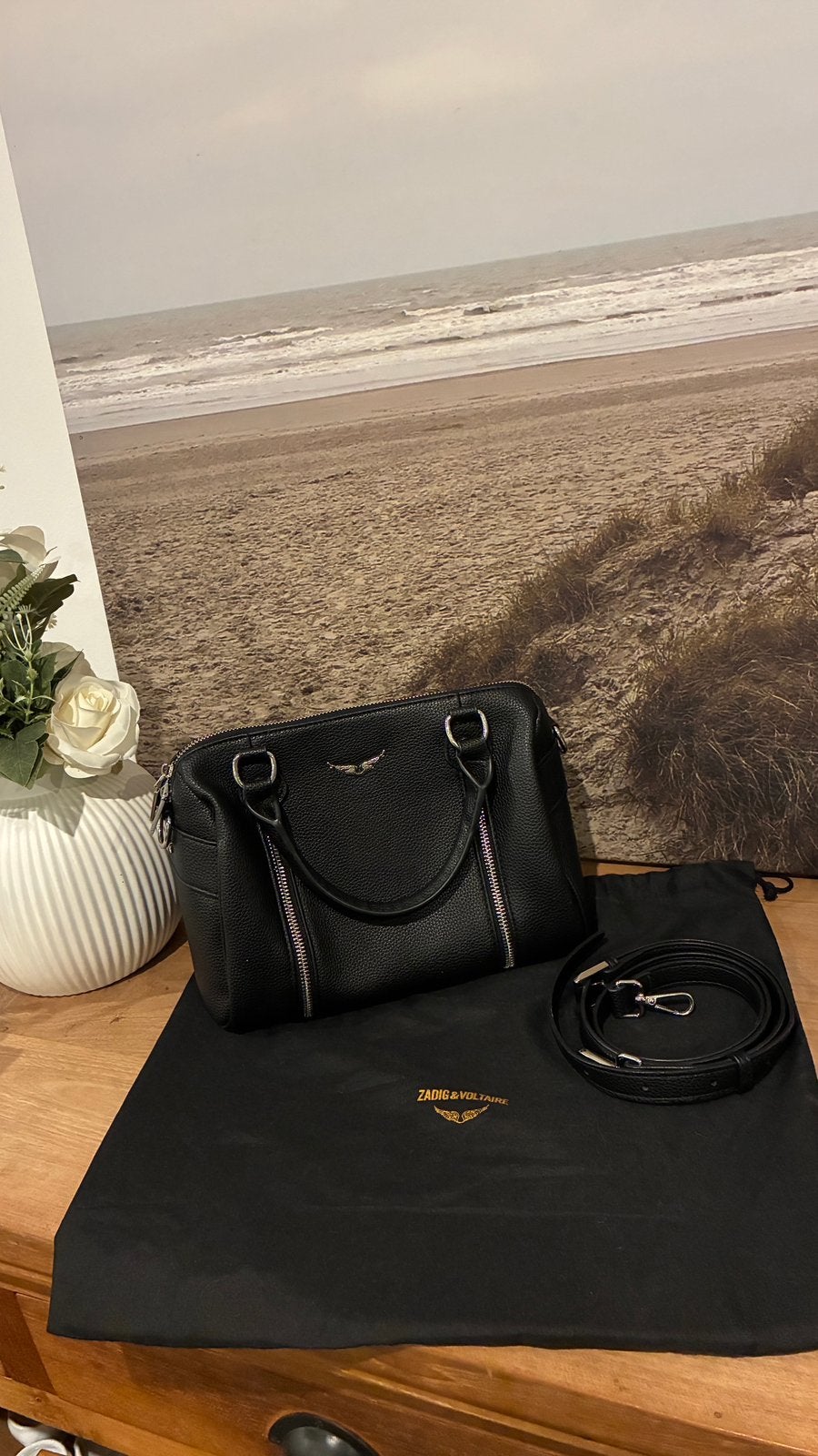 Zadig & Voltaire Sunny XS noir, Envoi, Comme neuf, Noir, Sac à main