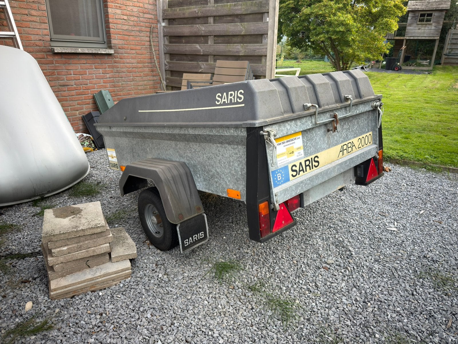 Saris camping aanhangwagen, Auto diversen, Ophalen, Gebruikt