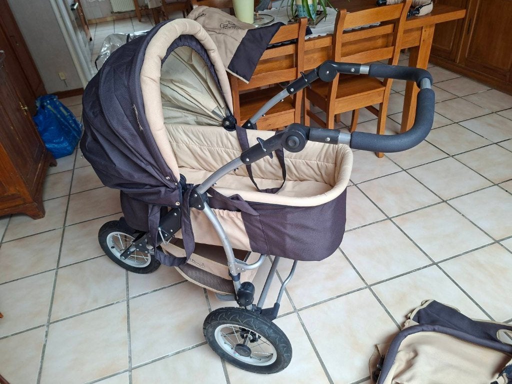 Poussette-landau Premaman, Kinderen en Baby's, Ophalen, Zo goed als nieuw, Regenhoes