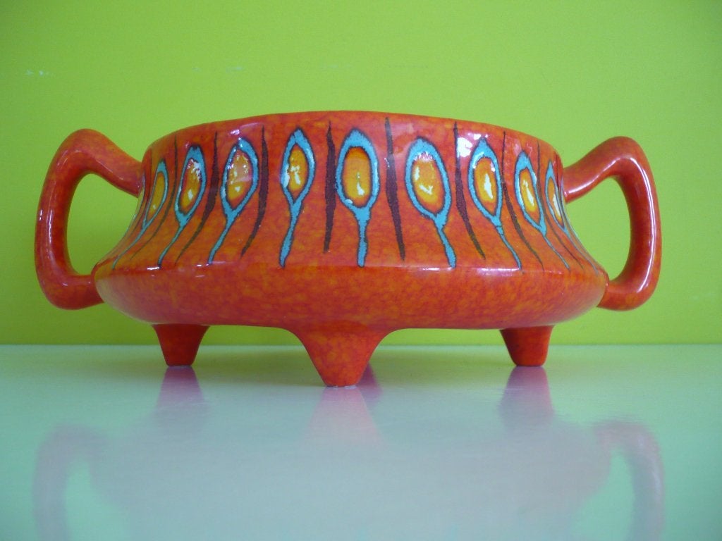 Mooie vintage schotel / schaal Bertoncello Italy, Enlèvement ou Envoi