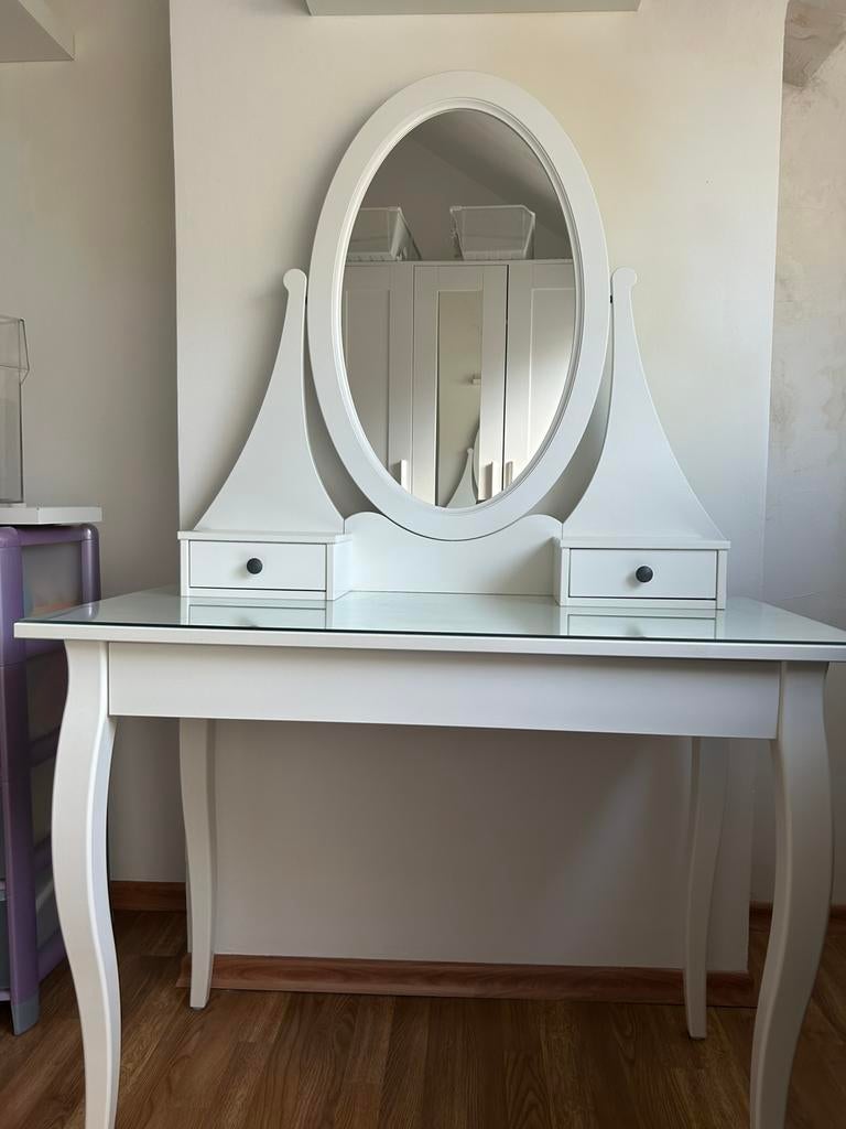 Coiffeuse avec miroir, Maison & Meubles, Tables | Coiffeuses, Comme neuf, Enlèvement
