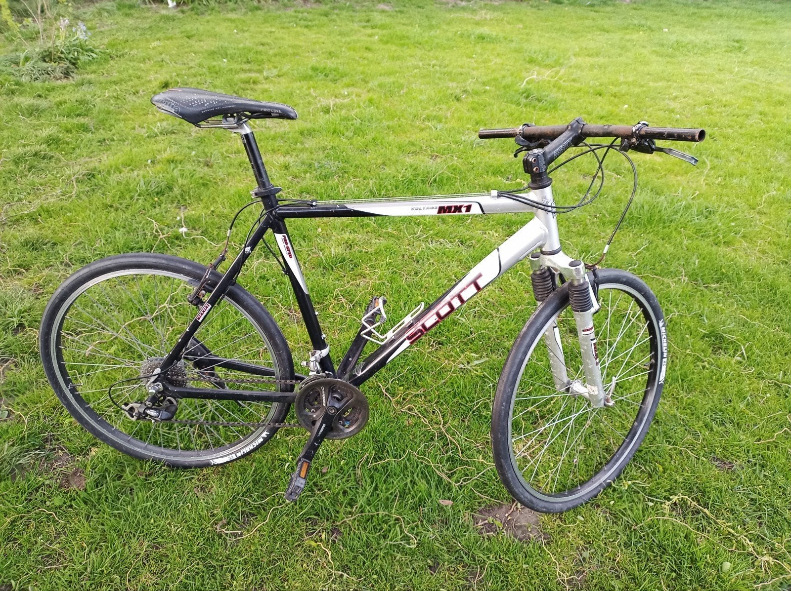 Scott mtb met baan banden Micheline, Fietsen en Brommers, Ophalen