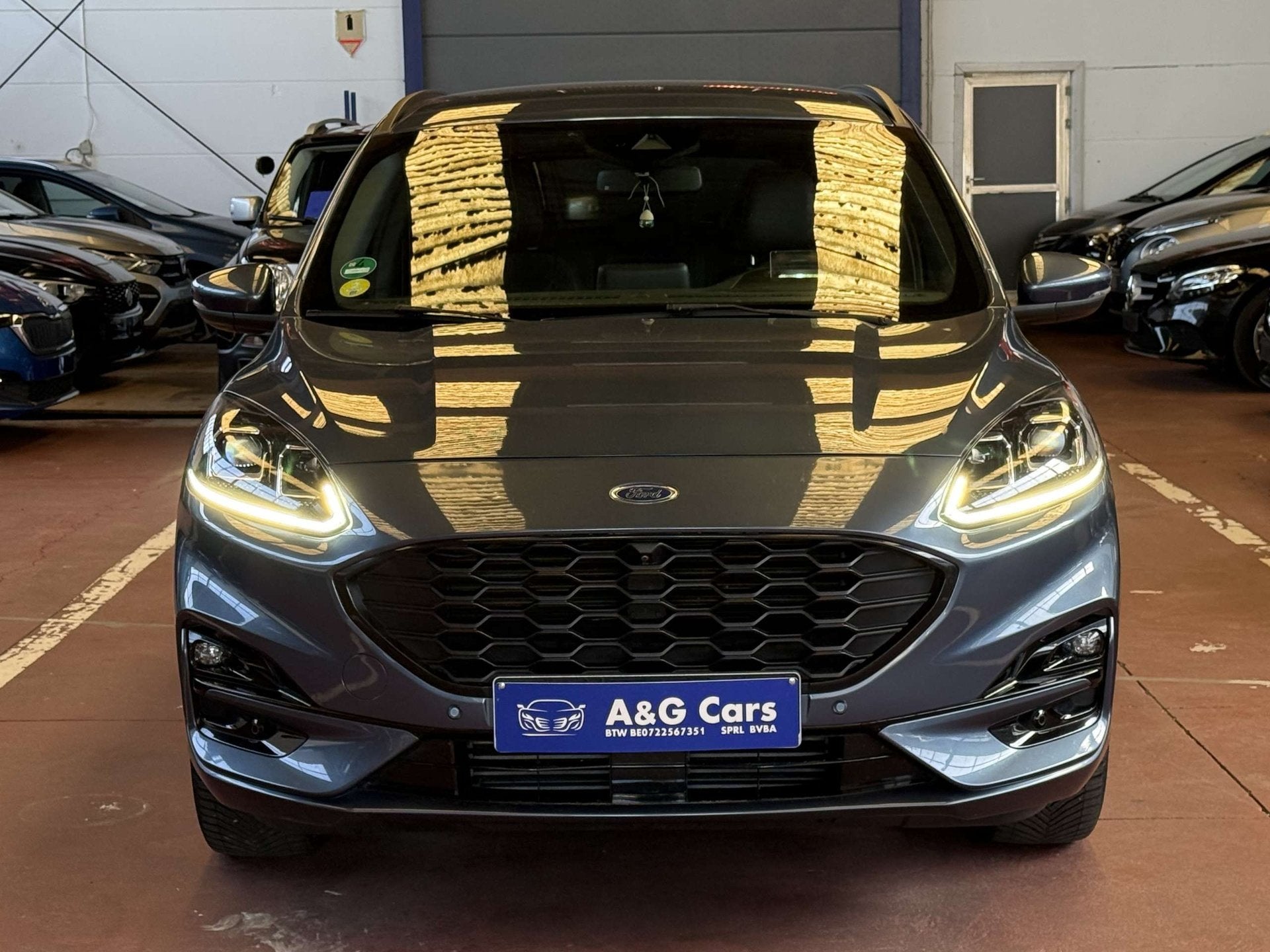 Ford Kuga Kuga 1.5 TDCi EB FWD ST-Line X (EU6d), Automaat, 4 cilinders, Blauw, Alcantara