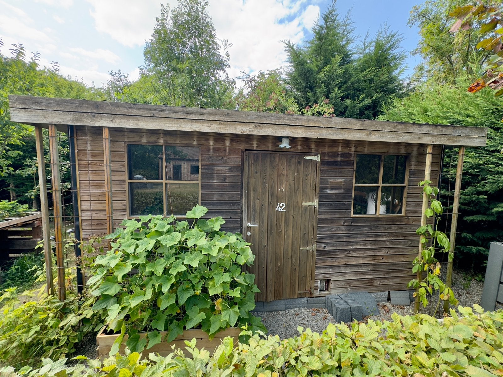 Maison de jardin (13 m2) - (L3 m x L4,5 m x H2,5 m), Jardin & Terrasse, Abris de jardin, Utilisé, Abri de jardin, Bois, 200 à 400 cm