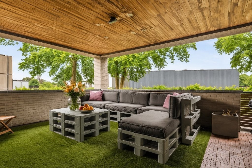 Zeer mooie pallet loungeset compleet, Tuin en Terras, Tuinsets en Loungesets, Ophalen, Nieuw, Loungeset