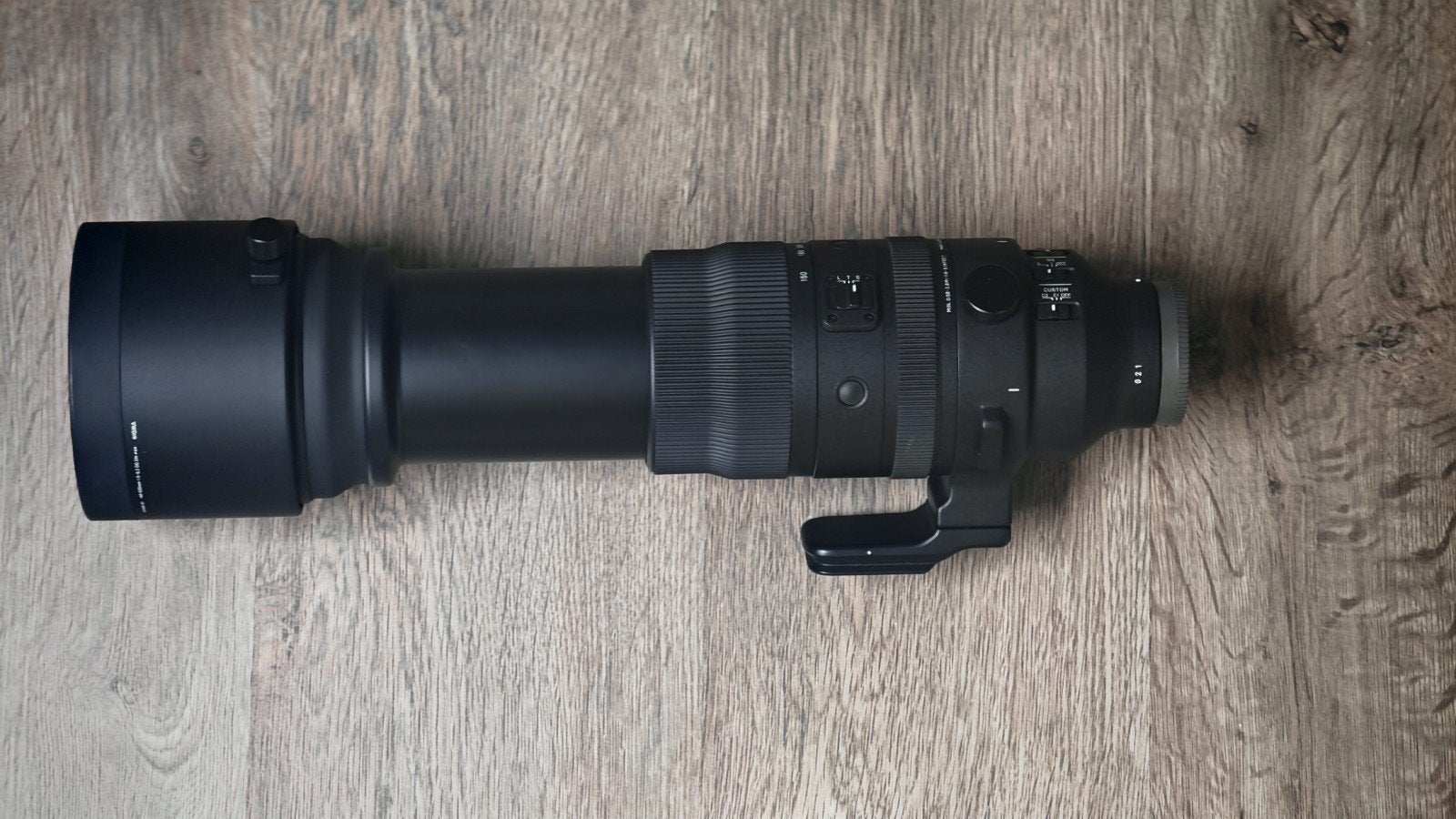 Sigma 150-600mm, Enlèvement