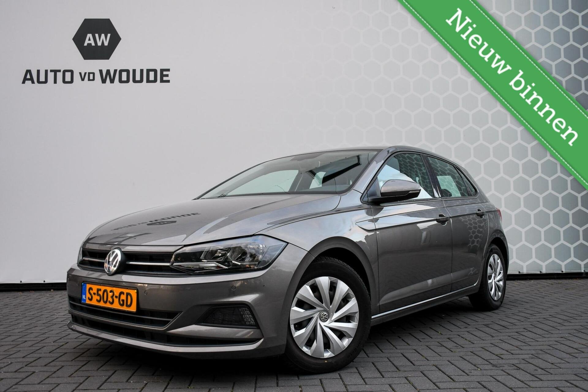 Volkswagen Polo 1.6 TDI Lage km stand! Cruise Airco CarPlay, Autos, Achat, Entreprise, Noir, 5 portes