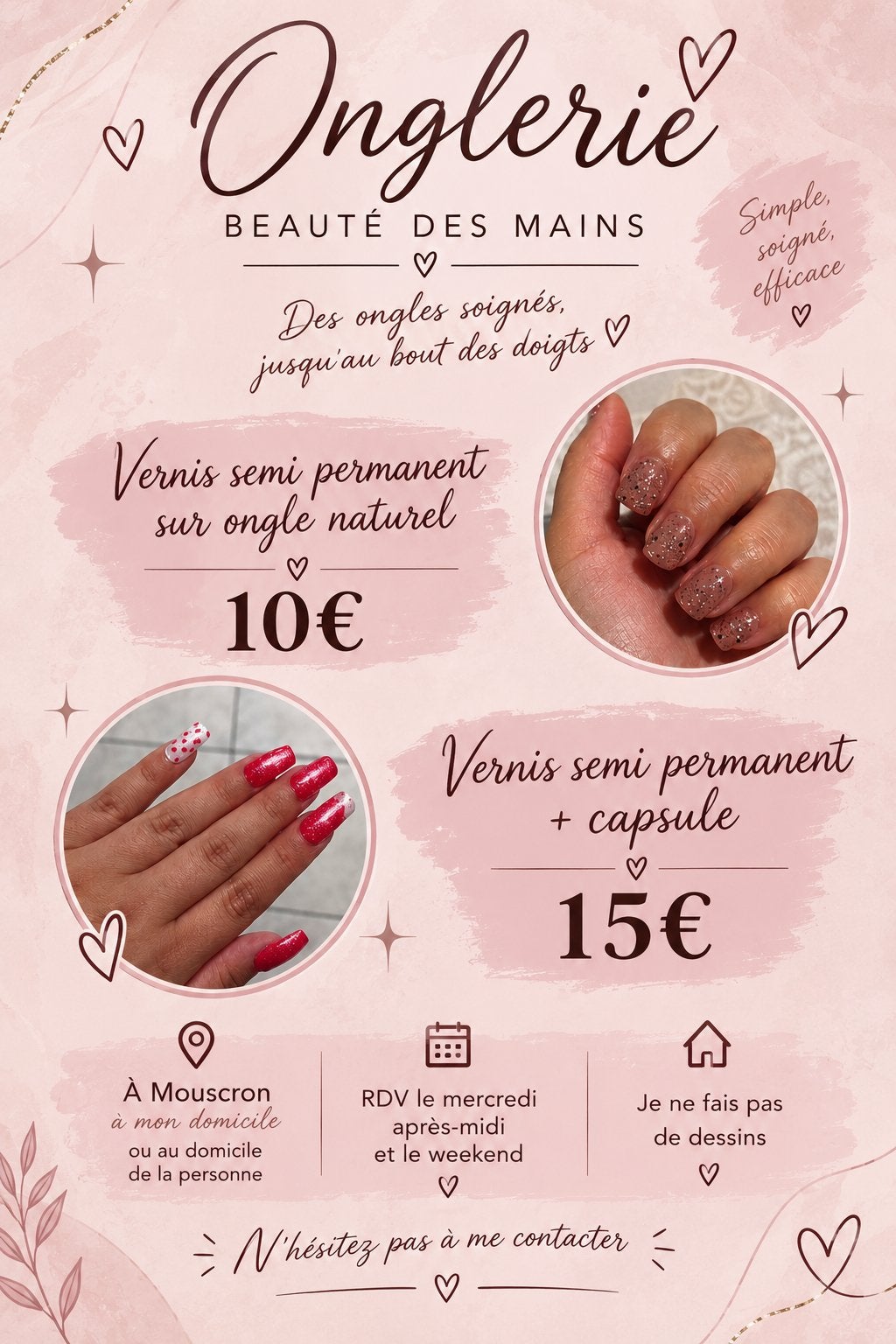 Beauté ongles Mouscron et alentours, Enlèvement ou Envoi, Comme neuf