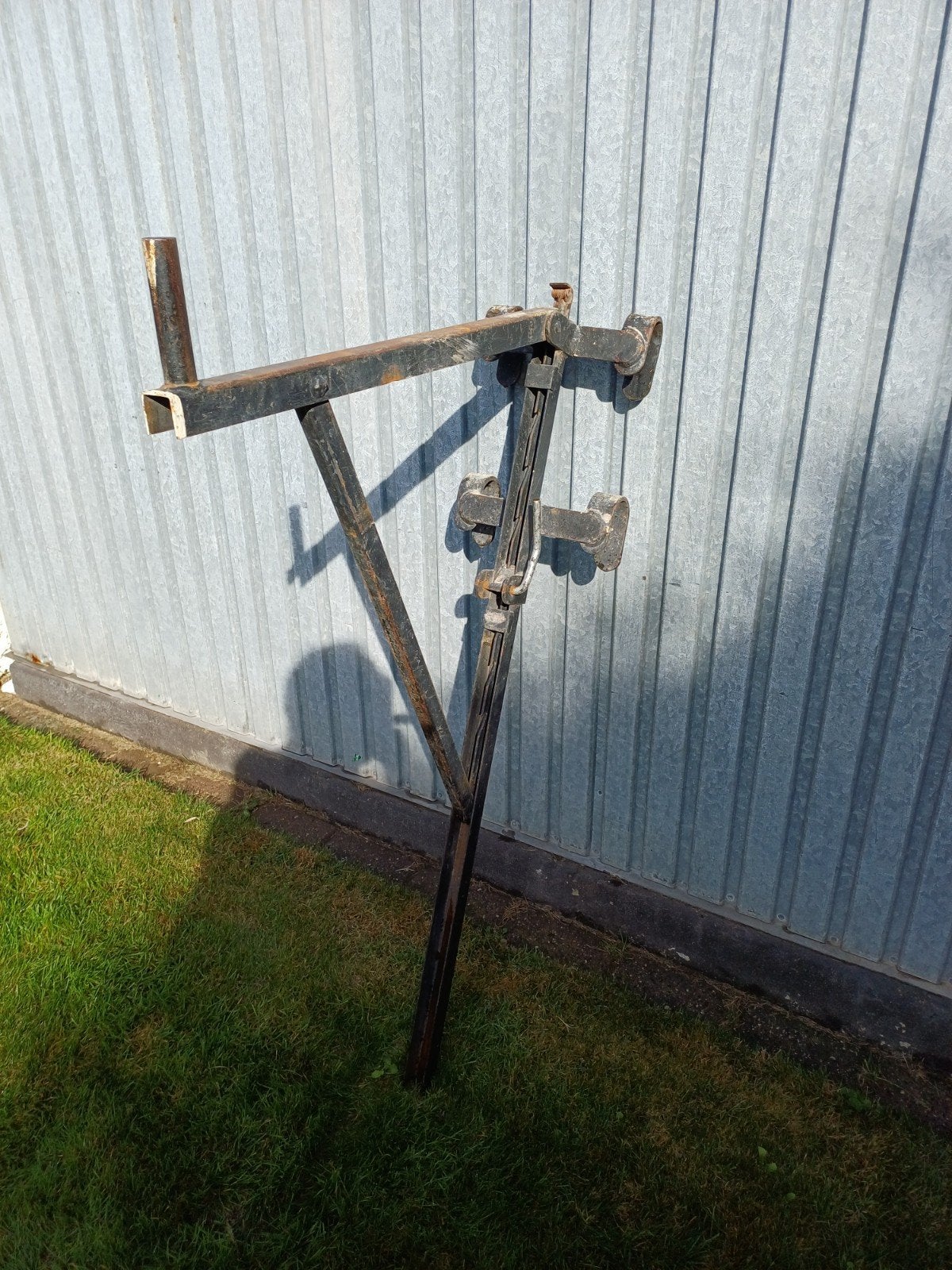 Steunpunten voor balken op ladders, Doe-het-zelf en Bouw, Ophalen, Gebruikt, Gevelsteiger