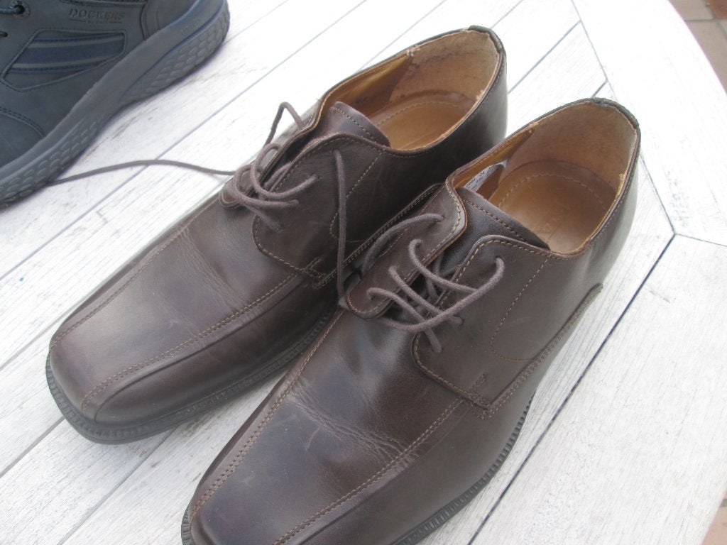 3 paar herenschoenen maten 43/44 zie fotos, Kleding | Heren, Ophalen, Blauw, Sportschoenen, Zo goed als nieuw