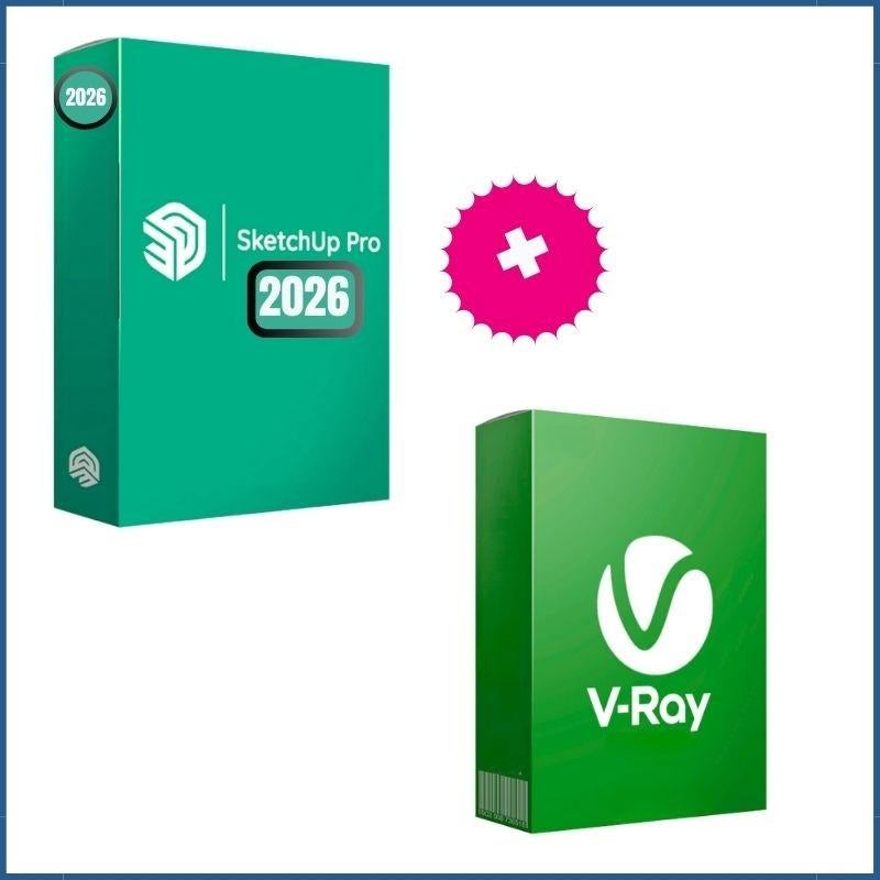 Sketchup Pro 2026 +V-Rray, Enlèvement, Neuf, Windows