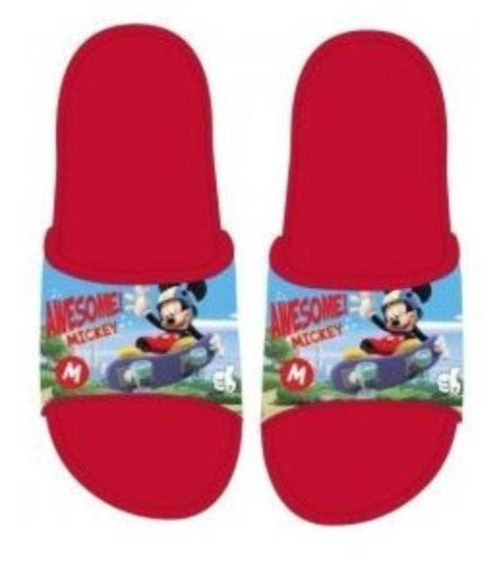 Mickey Mouse Badslippers Blauw of Rood - Maat 27 t/m 32, Kinderen en Baby's, Kinderkleding | Schoenen en Sokken, Disney, Overige typen
