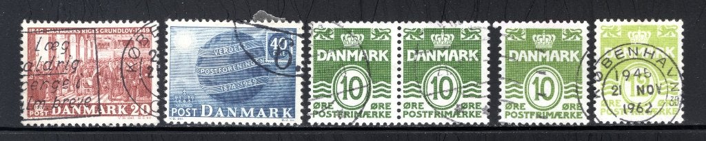 DANEMARK Lot année 1949-1950 timbré, Envoi, Danemark, Affranchi