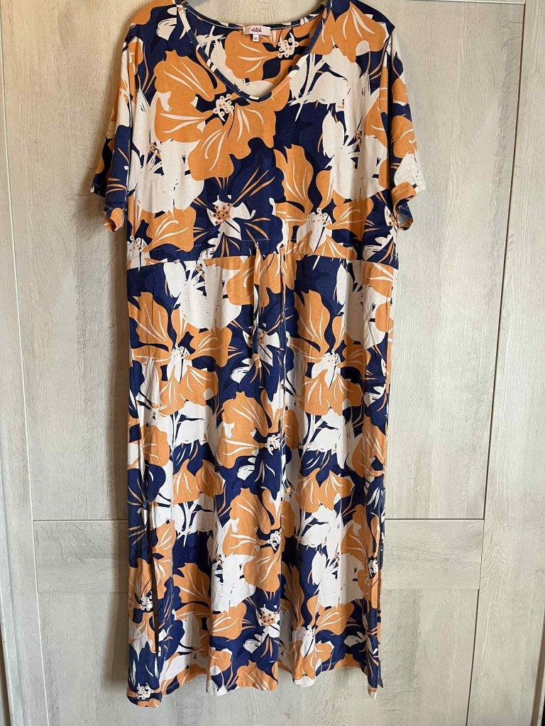 lang kleed blauw oranje eviva 50 stretch, Kleding | Dames, Eviva, Blauw, Jurk, Ophalen of Verzenden
