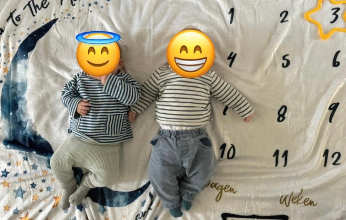 Mijlpaaldeken baby, Enfants & Bébés, Cadeaux d'accouchement & Assiettes de naissance, Enlèvement, Neuf, Cadeau d'accouchement