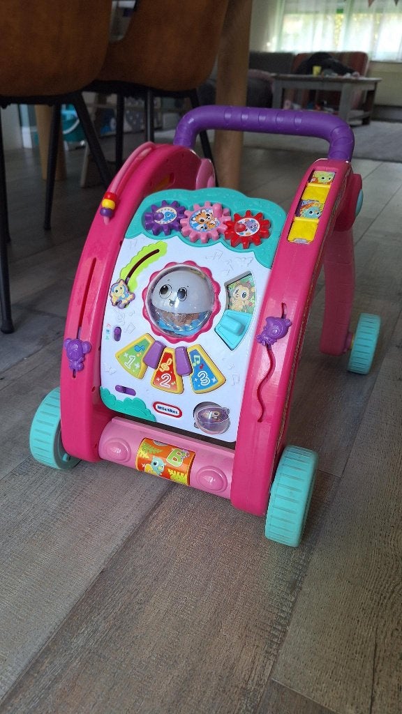 Little Tikes 3-in-1 loopwagen roze, Kinderen en Baby's, Speelgoed | Babyspeelgoed, Zo goed als nieuw, Overige typen, Met licht