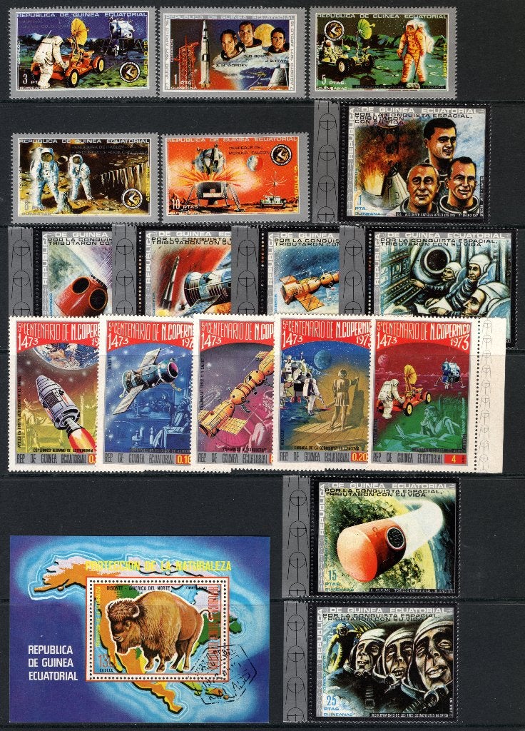 GUINÉE ÉQUATORIALE Lot de timbres MH/MNH, Envoi, Autres pays, Non oblitéré