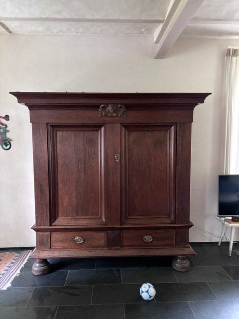 antieke kast, Ophalen, Gebruikt, 150 tot 200 cm, 200 cm of meer