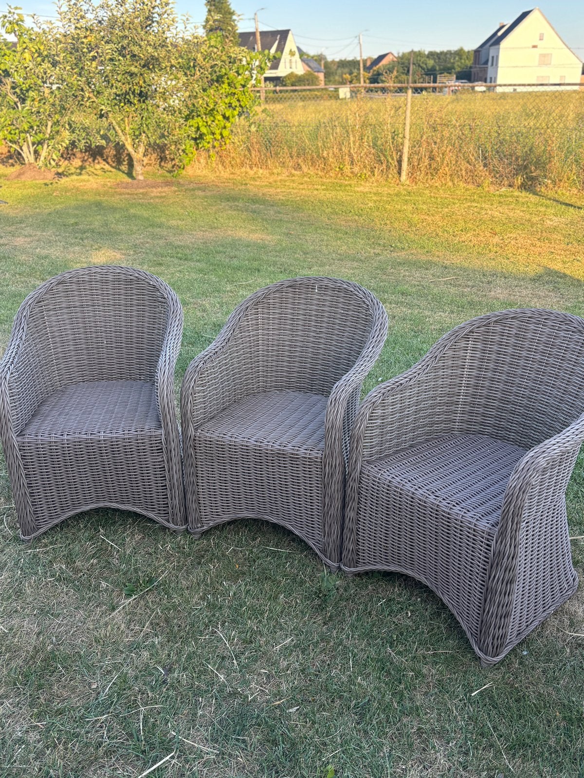 6 rotan stoelen, Ophalen, Rotan