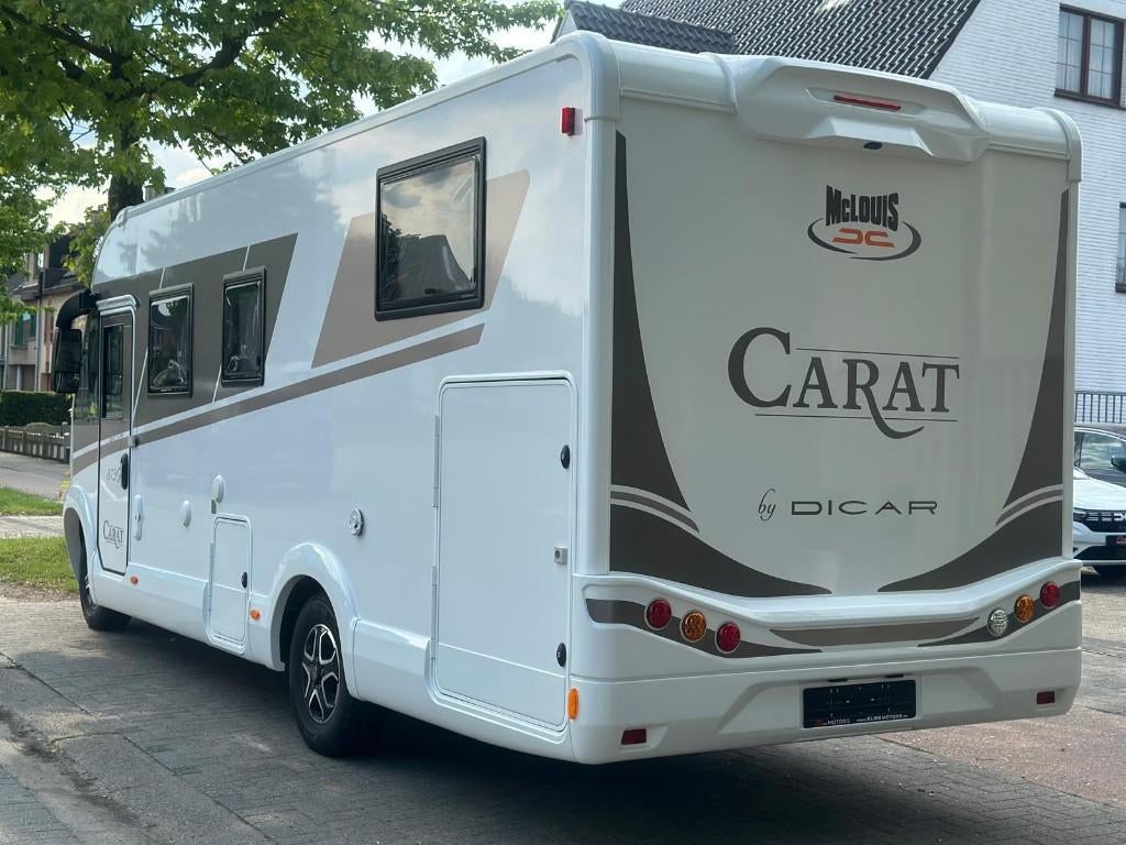 MC Louis Carat 873 - 2235KM - Nieuwstaat - Automaat, Caravanes & Camping, Camping-cars, Jusqu'à 5, Fiat, Automatique, Siège en L