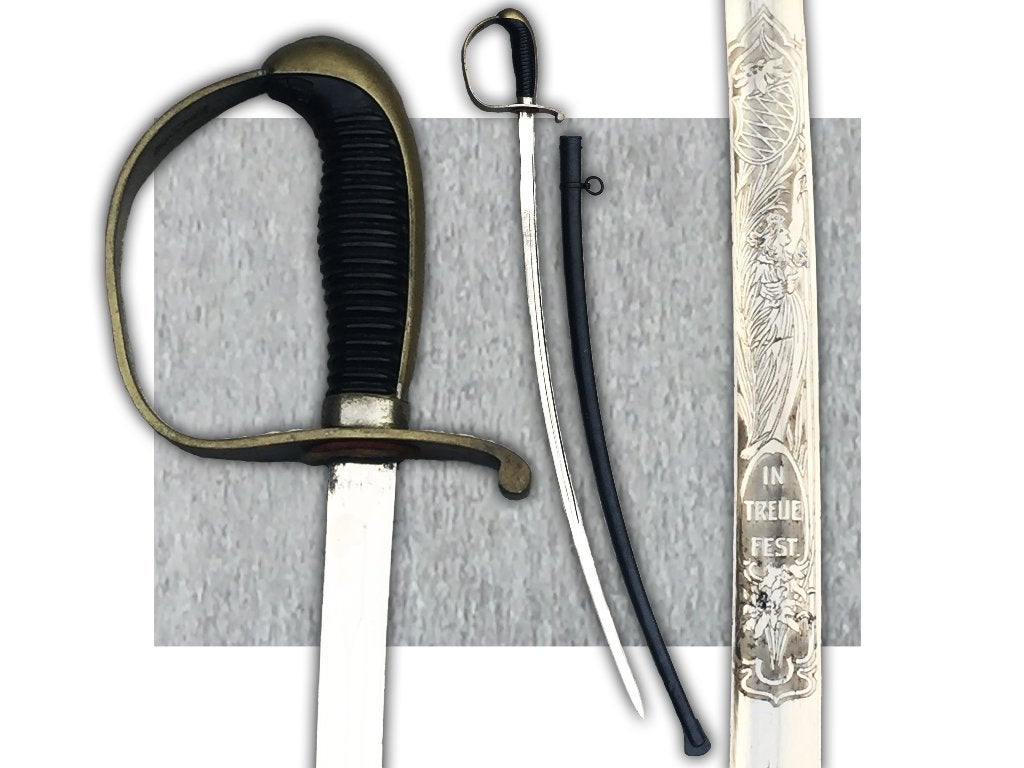 🚨Très beau SABRE BABAROIS In Treue Fest Solingen Original, Enlèvement ou Envoi, Armée de terre, Épée ou sabre